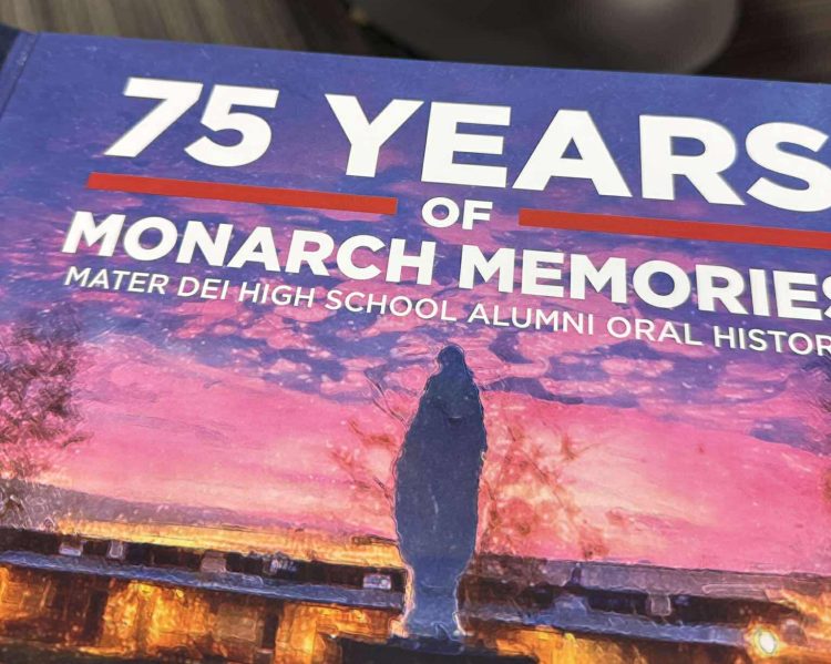 The cover of the Mater Dei oral history book